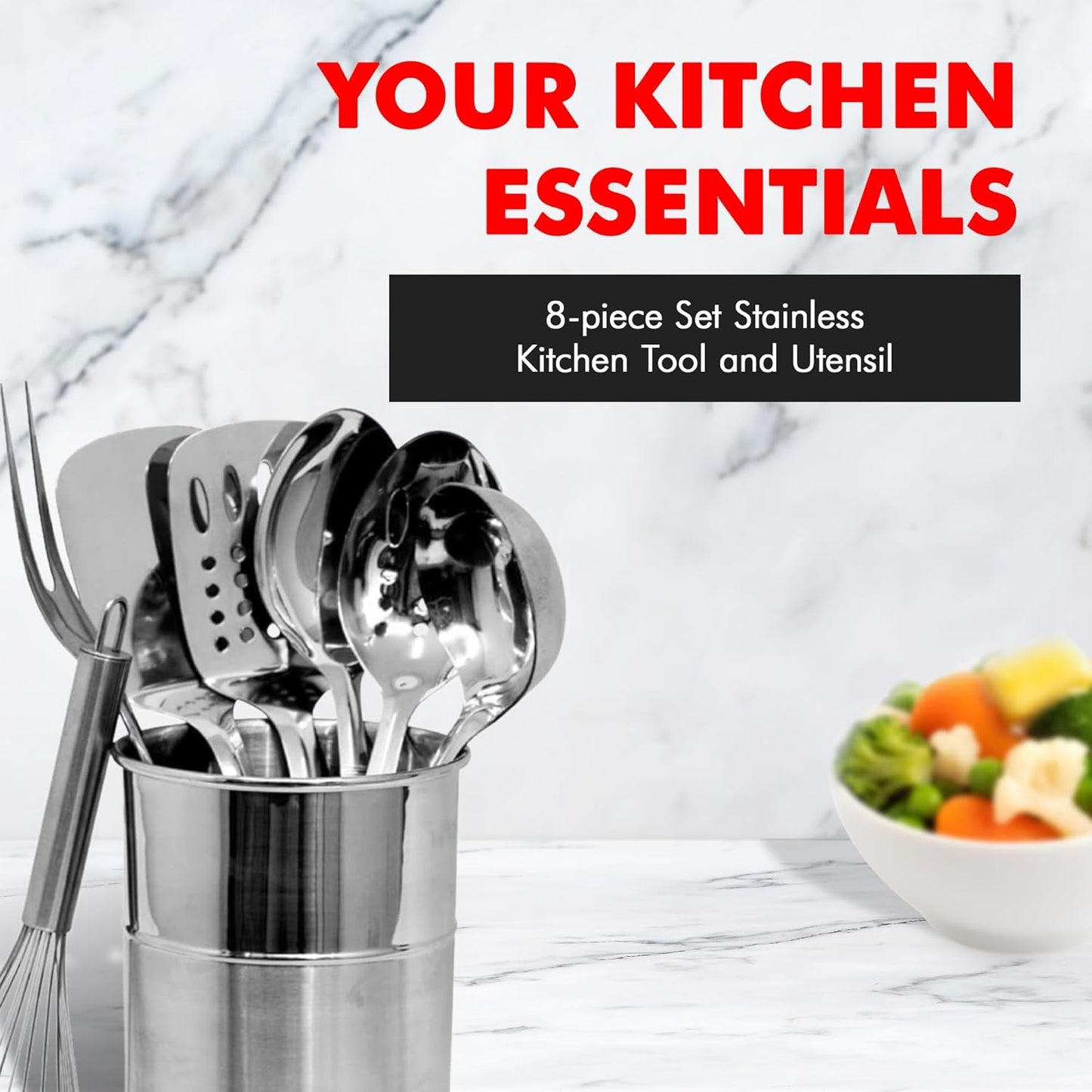 Chef Craft 8-Piece Kitchen Utensils