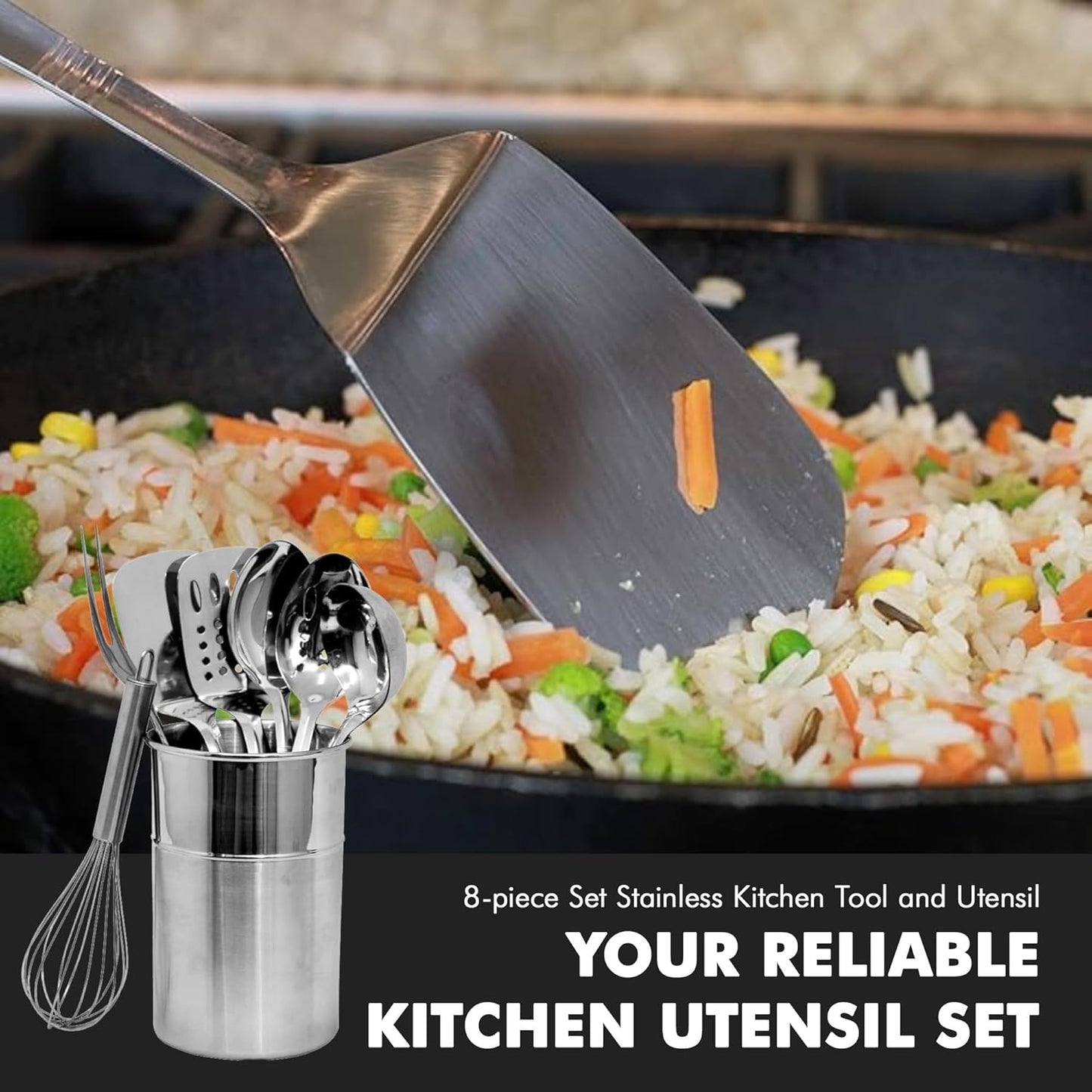 Chef Craft 8-Piece Kitchen Utensils