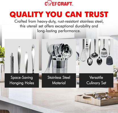 Chef Craft 8-Piece Kitchen Utensils