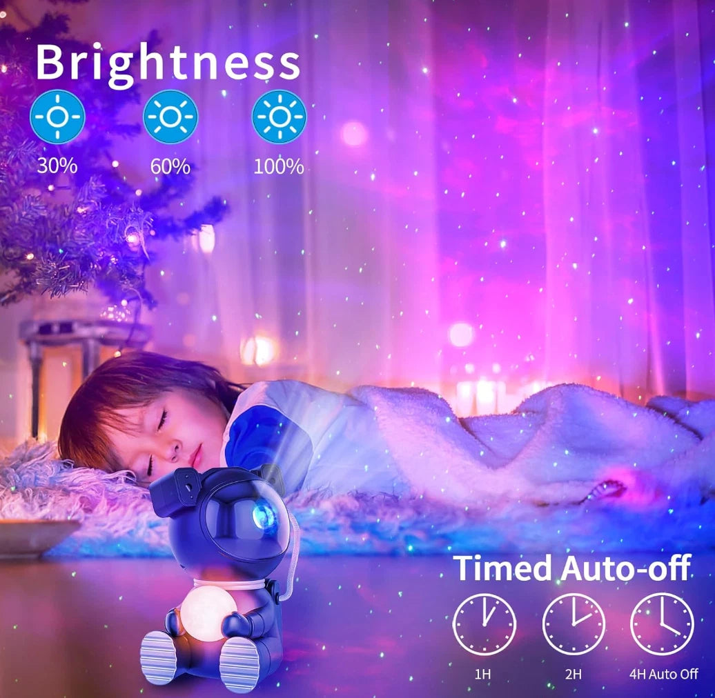 Cayclay Astronaut Galaxy Star Projector LED Night Light w/ Remote & Timer