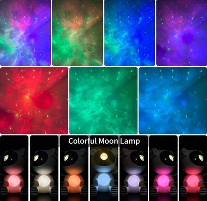 Cayclay Astronaut Galaxy Star Projector LED Night Light w/ Remote & Timer